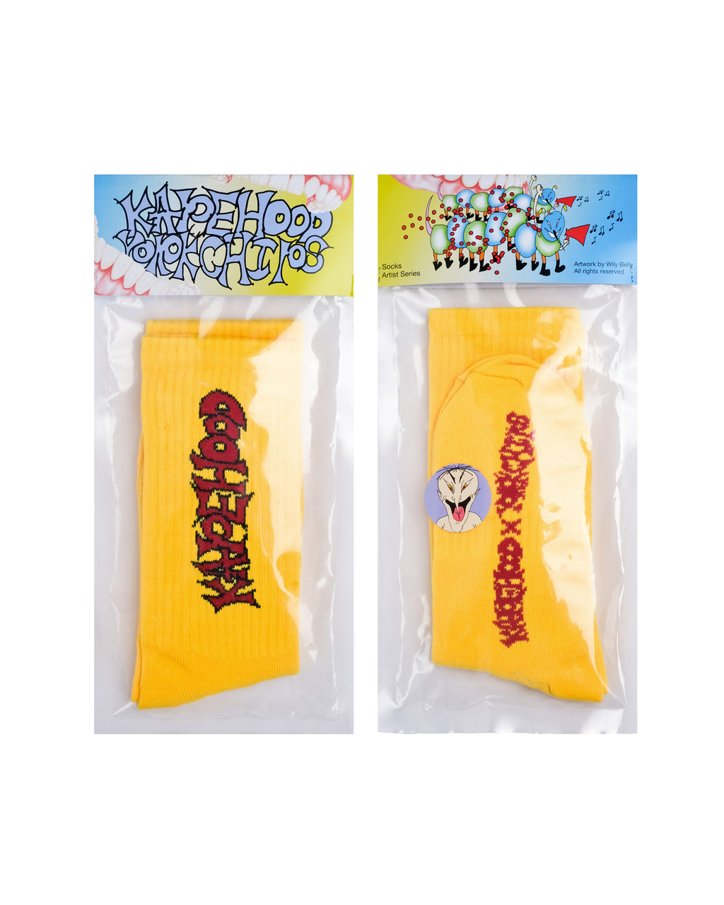 KAPEHOOD x YORKCHIPS Socks Yellow