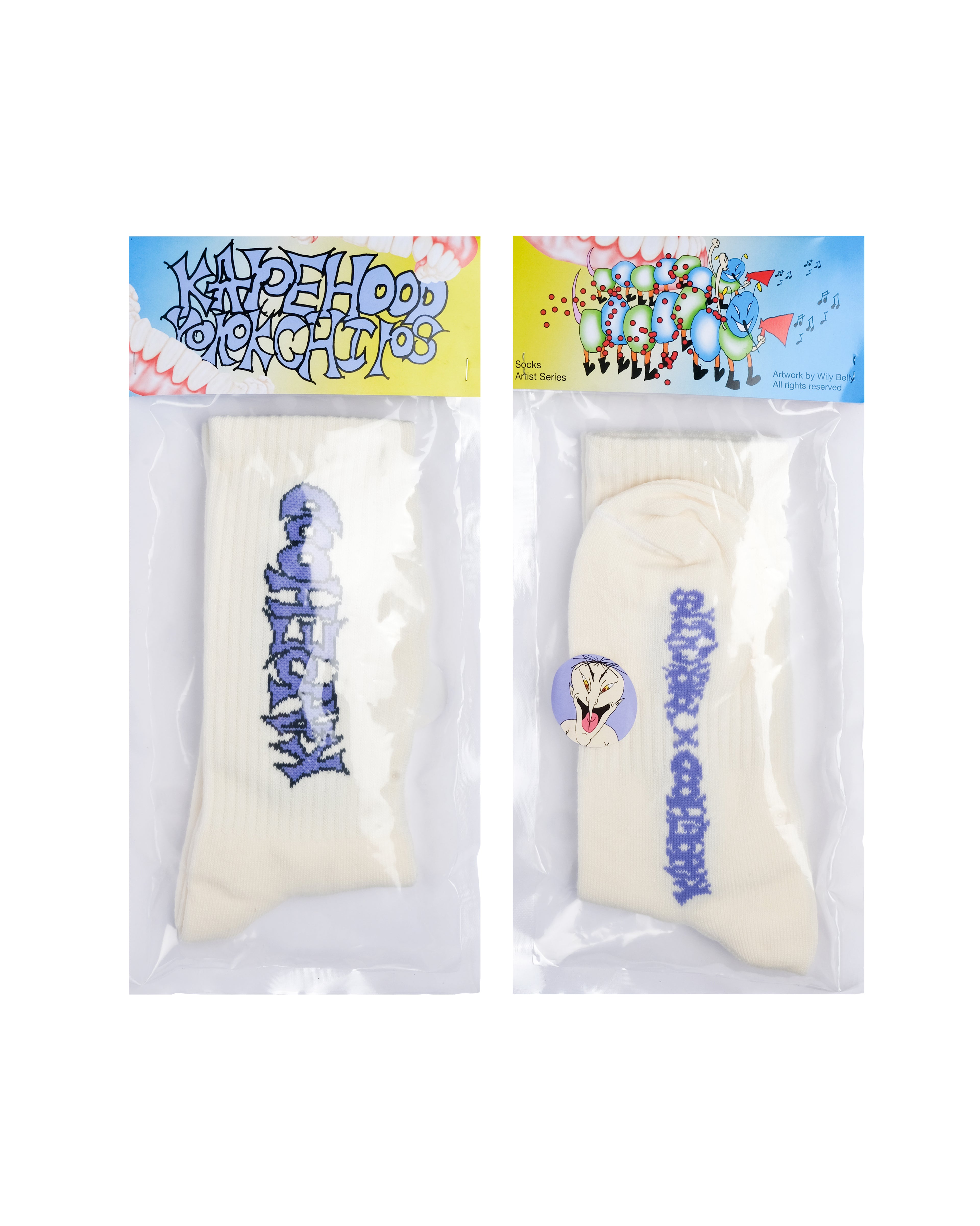 KAPEHOOD x YORKCHIPS Socks White