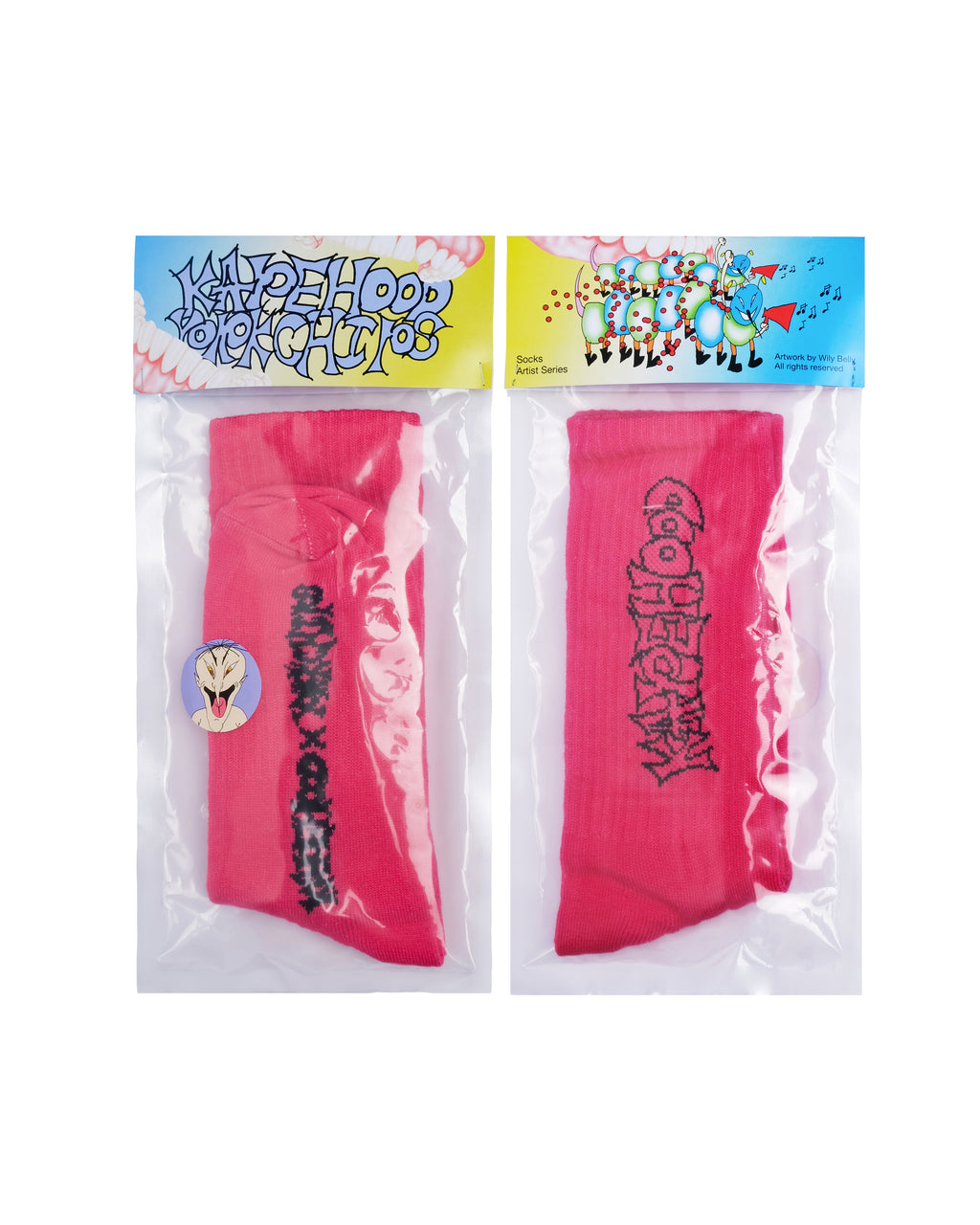 KAPEHOOD x YORKCHIPS Socks Pink