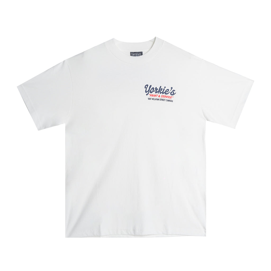 YORKIE White T-Shirt