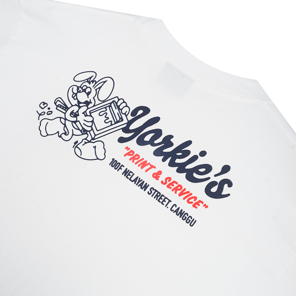 YORKIE White T-Shirt