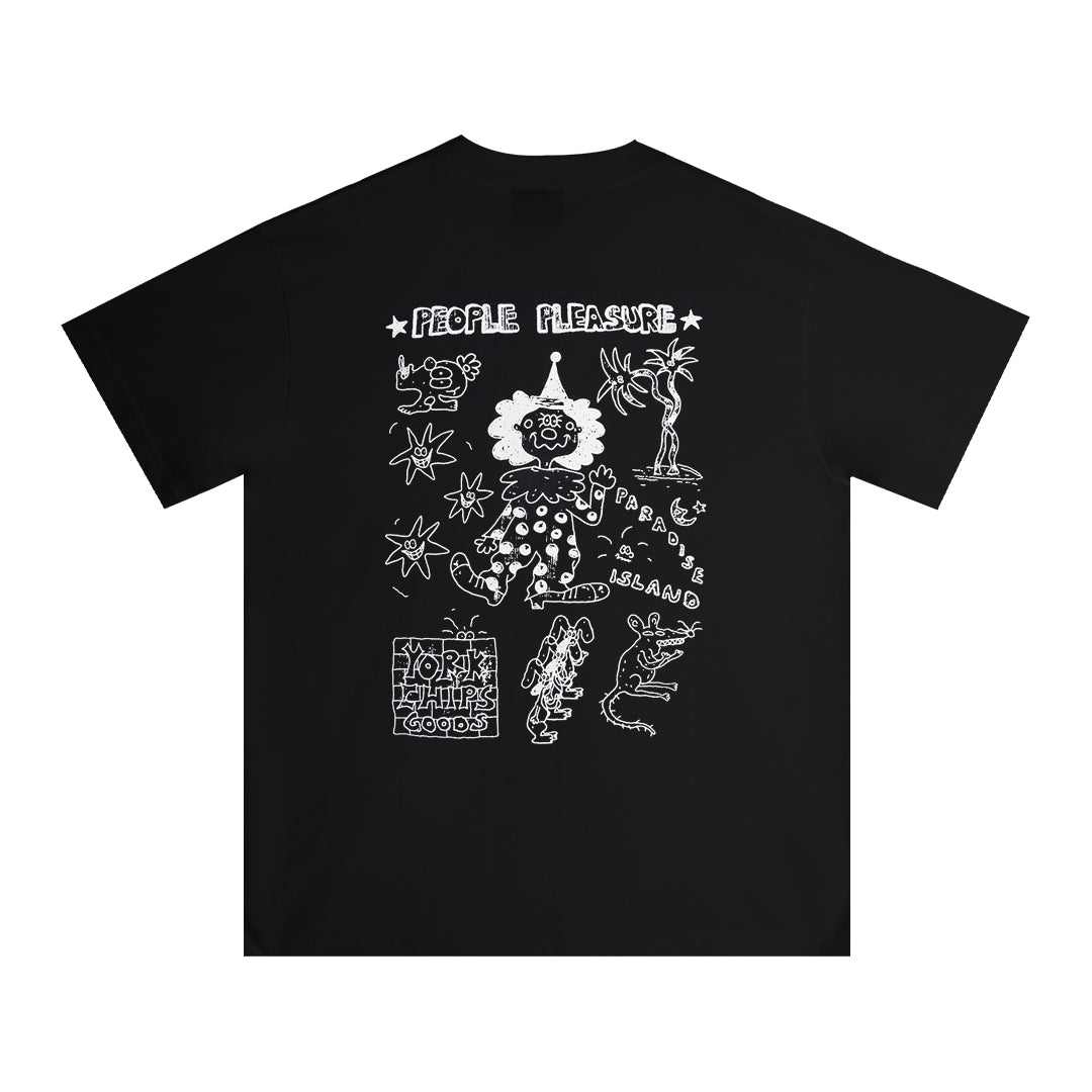 PARADISE Black T-Shirt