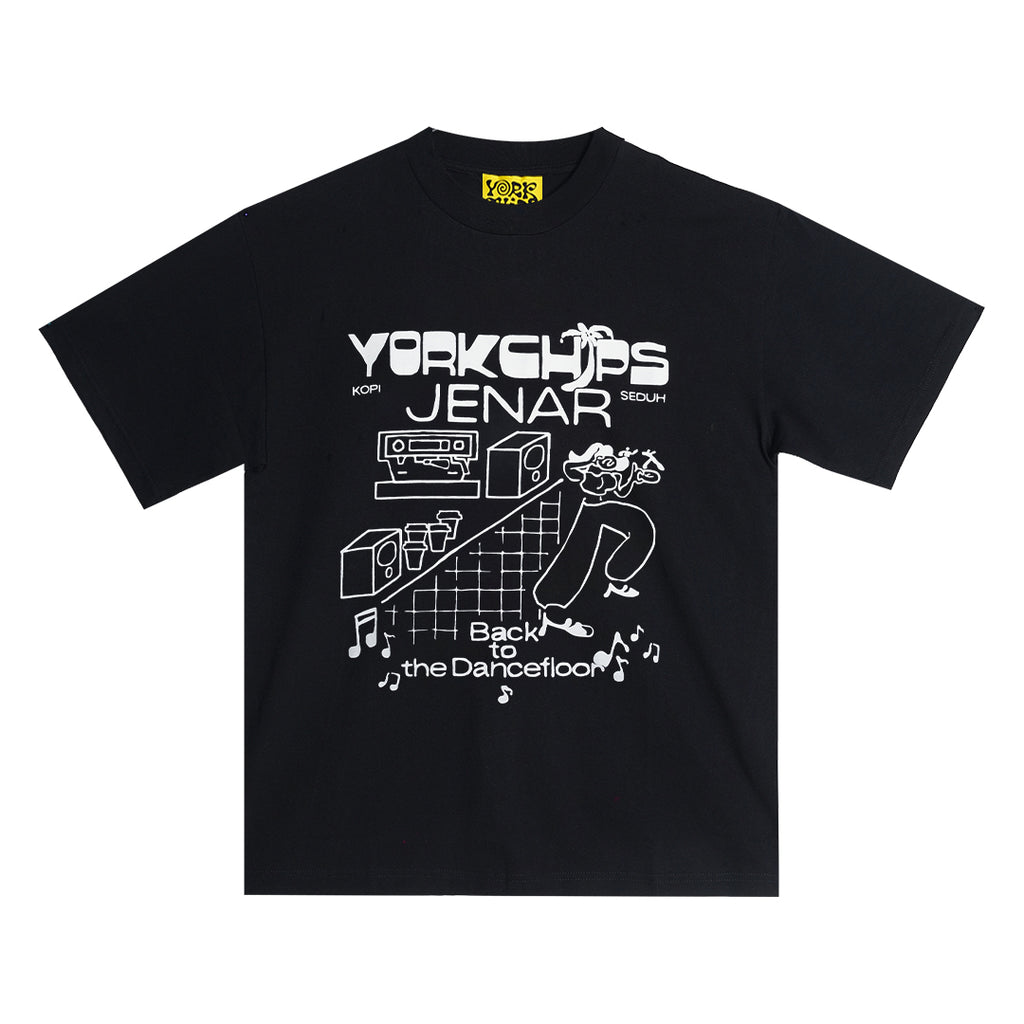 YORKCHIPS x JENAR Black T-Shirt