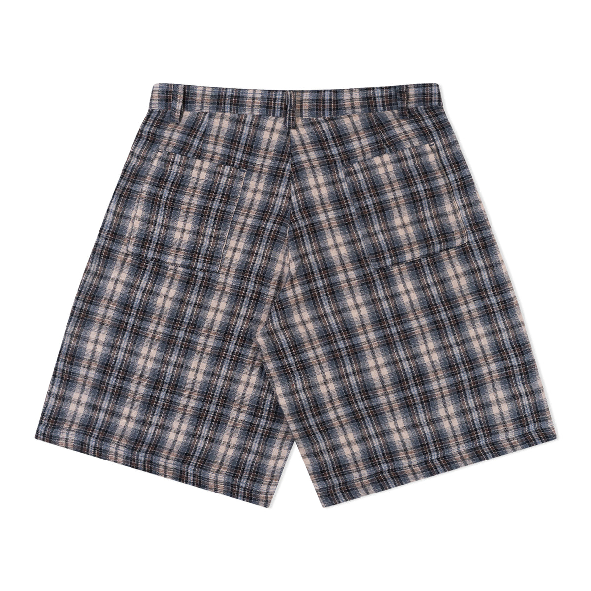 STEWART AMSTRONG Black Plaid Jorts