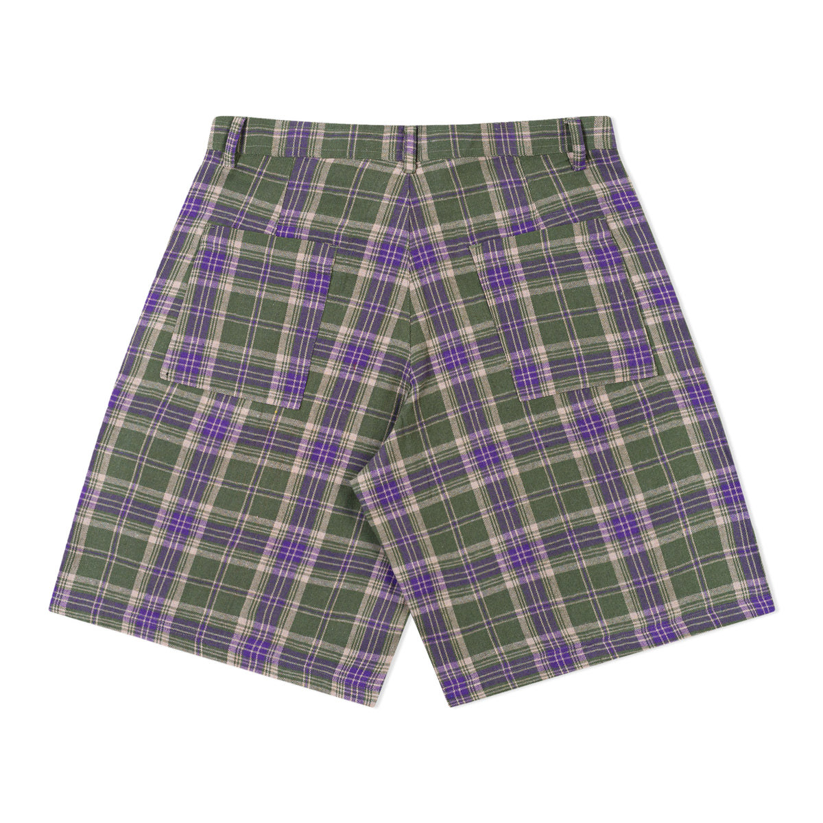 STEWART AMSTRONG Green Plaid Jorts