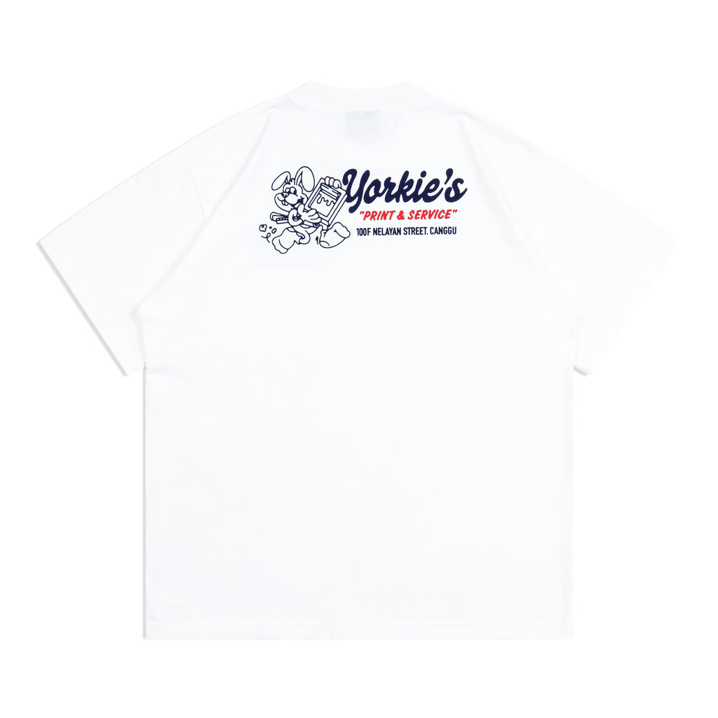 YORKIE White T-Shirt