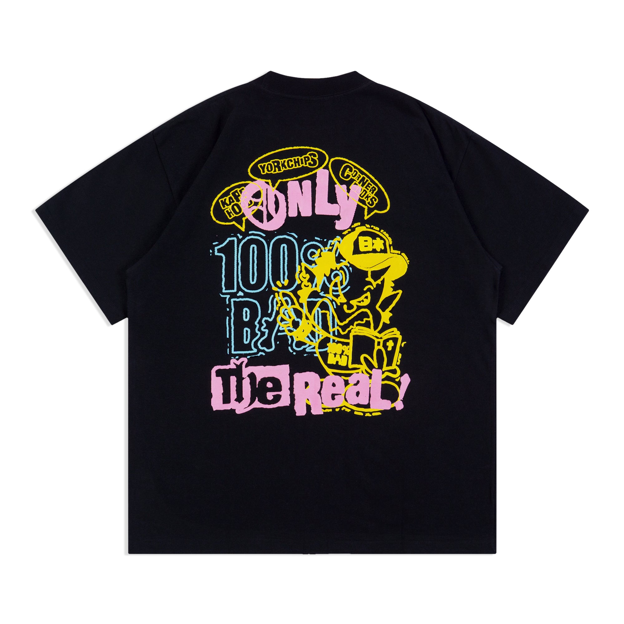 DOMZ ONLY THE REAL / CORNER BOOKS Artist Series Black T-Shirt