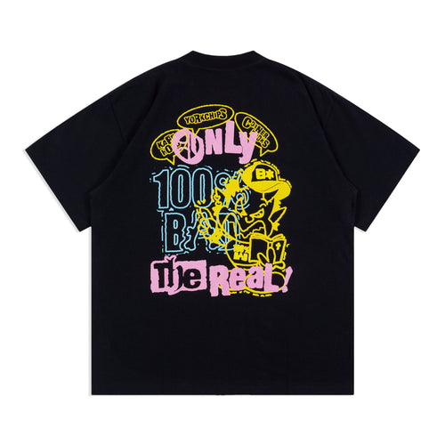 DOMZ ONLY THE REAL / CORNER BOOKS Artist Series Black T-Shirt