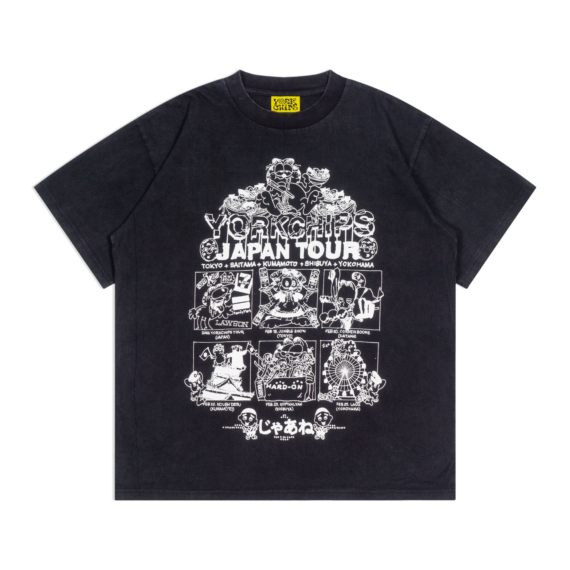 JAPAN TOUR Black Wash T-Shirt