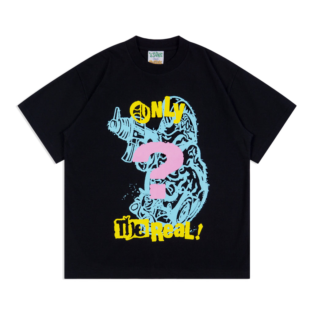 DOMZ ONLY THE REAL / CORNER BOOKS Artist Series Black T-Shirt