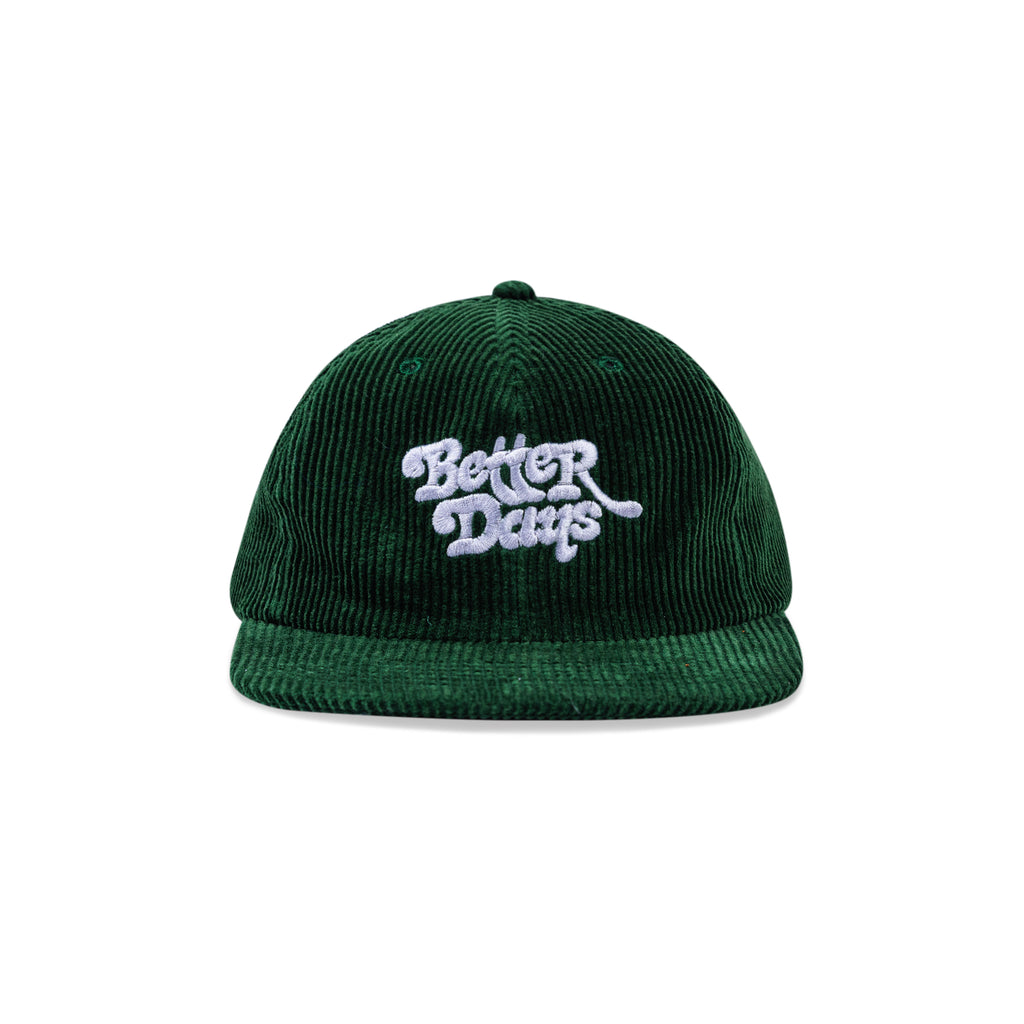 BETTER DAYS Green 6 Panel Cap