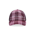OVLOV Red Plaid Trucker Cap