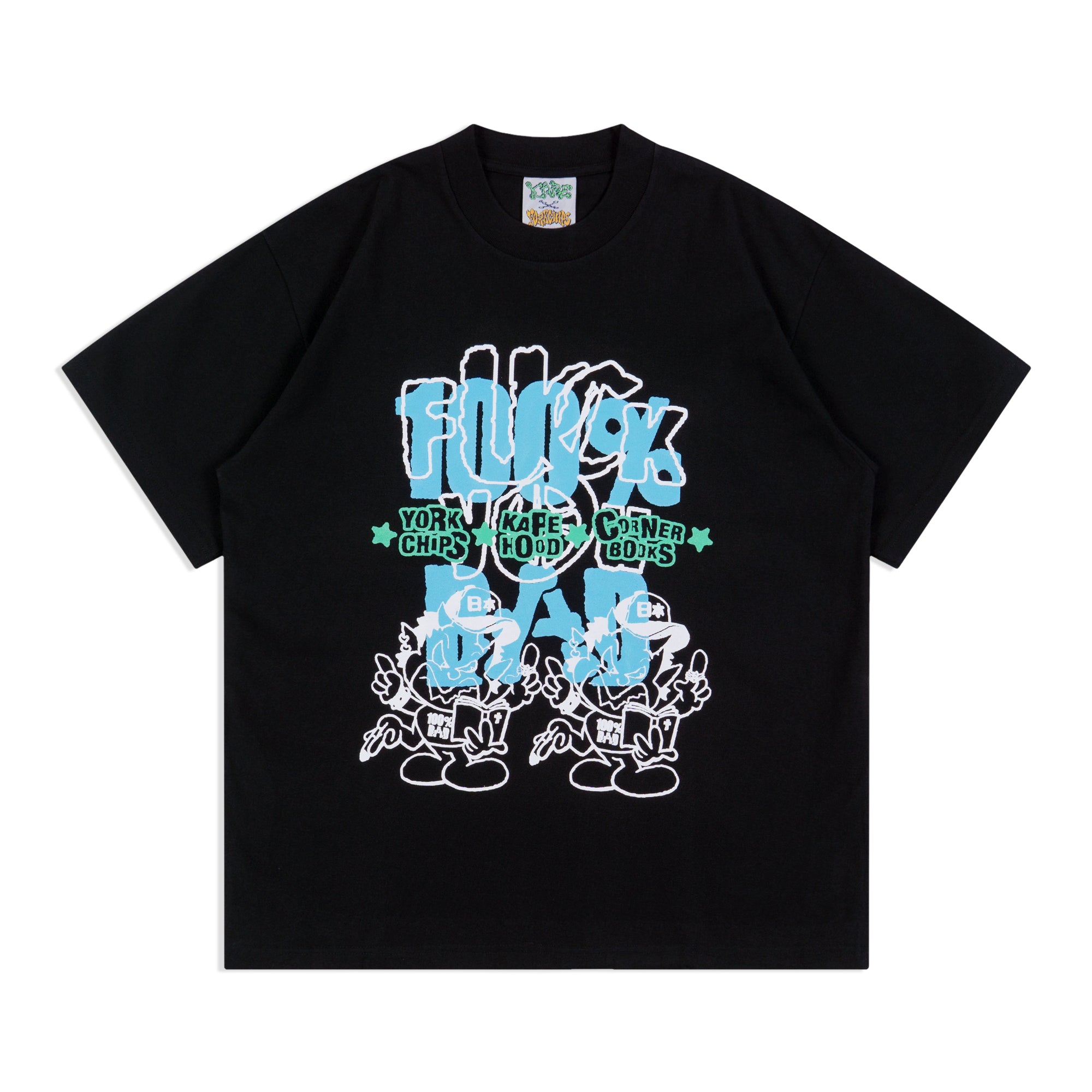DOMZ 100% BAD / CORNER BOOKS Artist Series Black T-Shirt