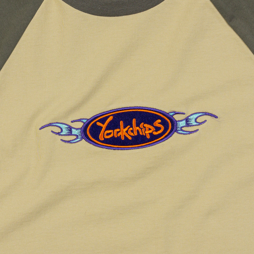 ODYSSEY Cream Raglan Baby Tee
