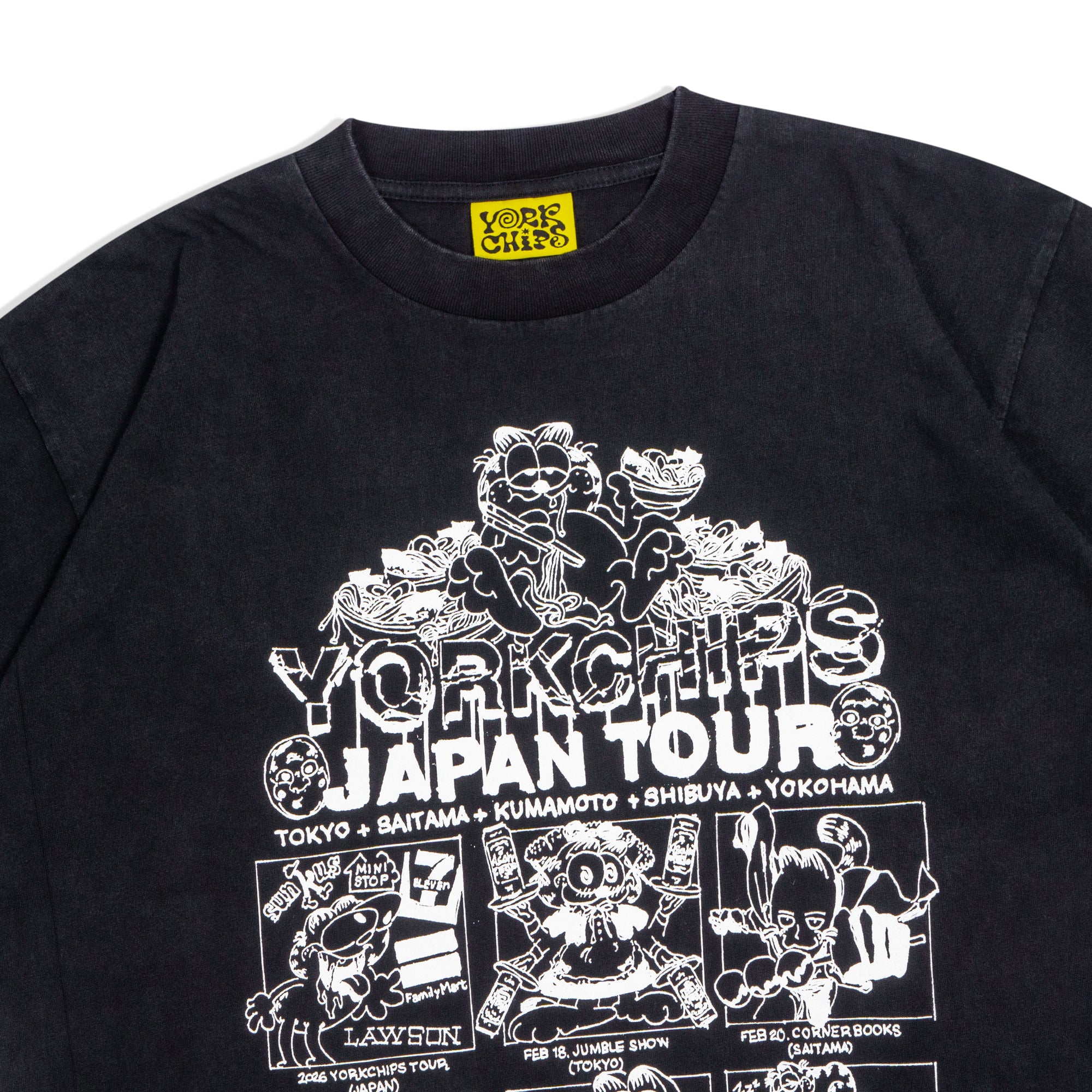 JAPAN TOUR Black Wash T-Shirt