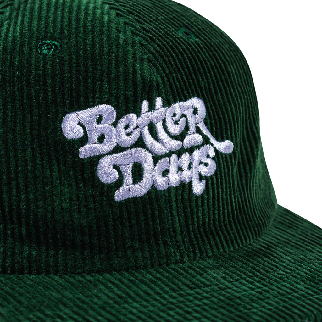 BETTER DAYS Green 6 Panel Cap