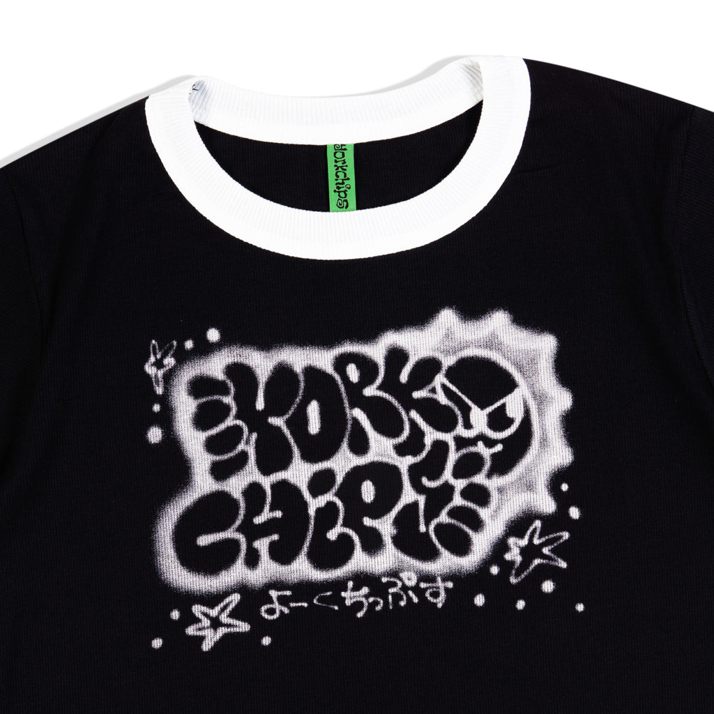 DODGE SUN Ringer Tee Black