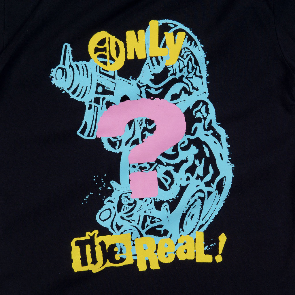 DOMZ ONLY THE REAL / CORNER BOOKS Artist Series Black T-Shirt
