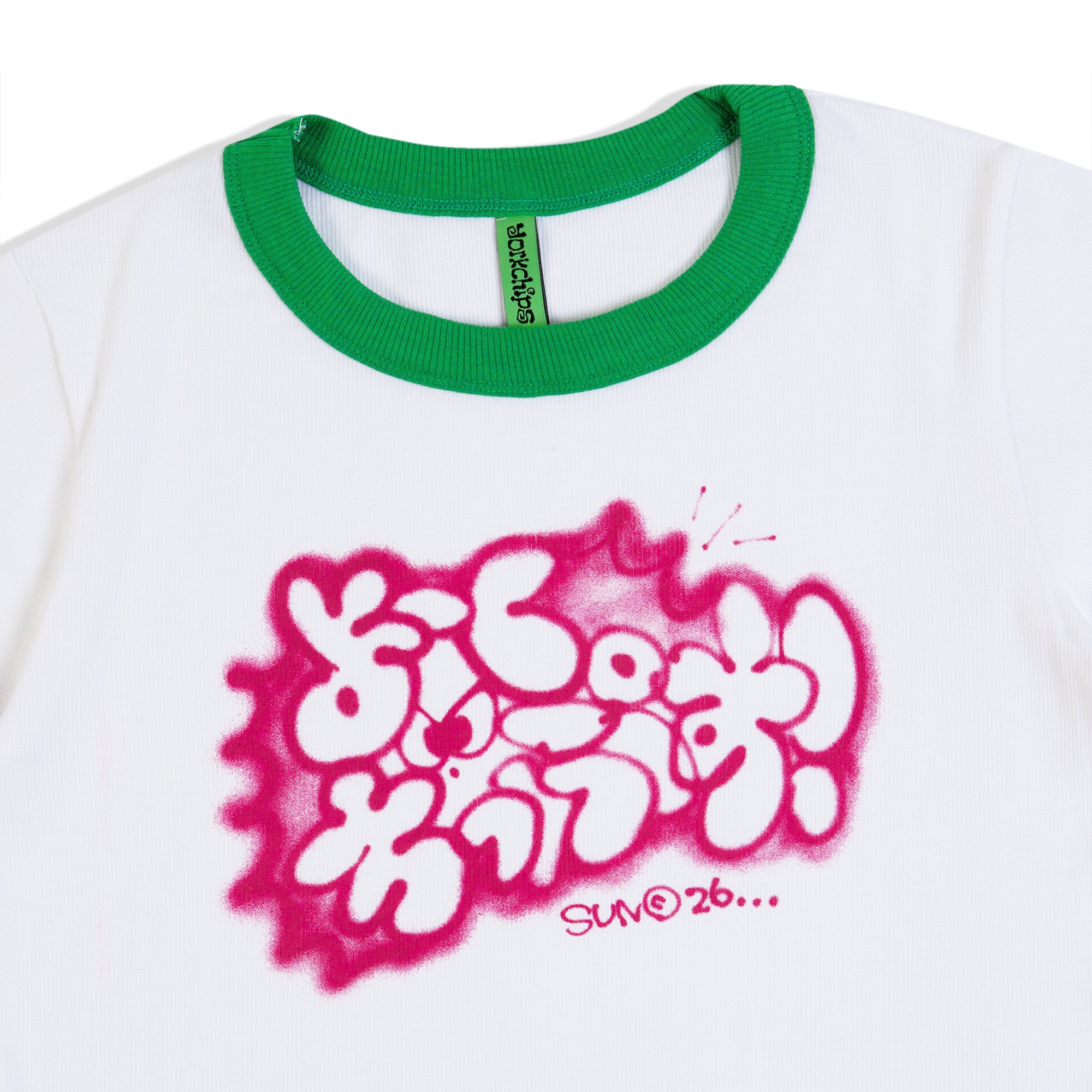 TRICA SUN Ringer Tee White