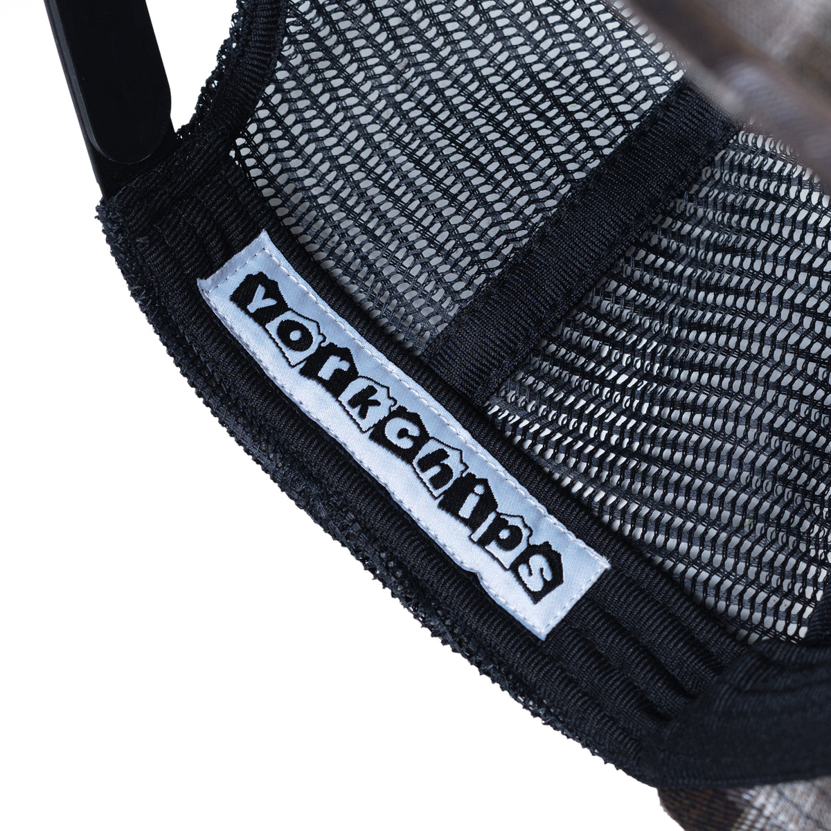 JAWDDROP Black Plaid Trucker Cap