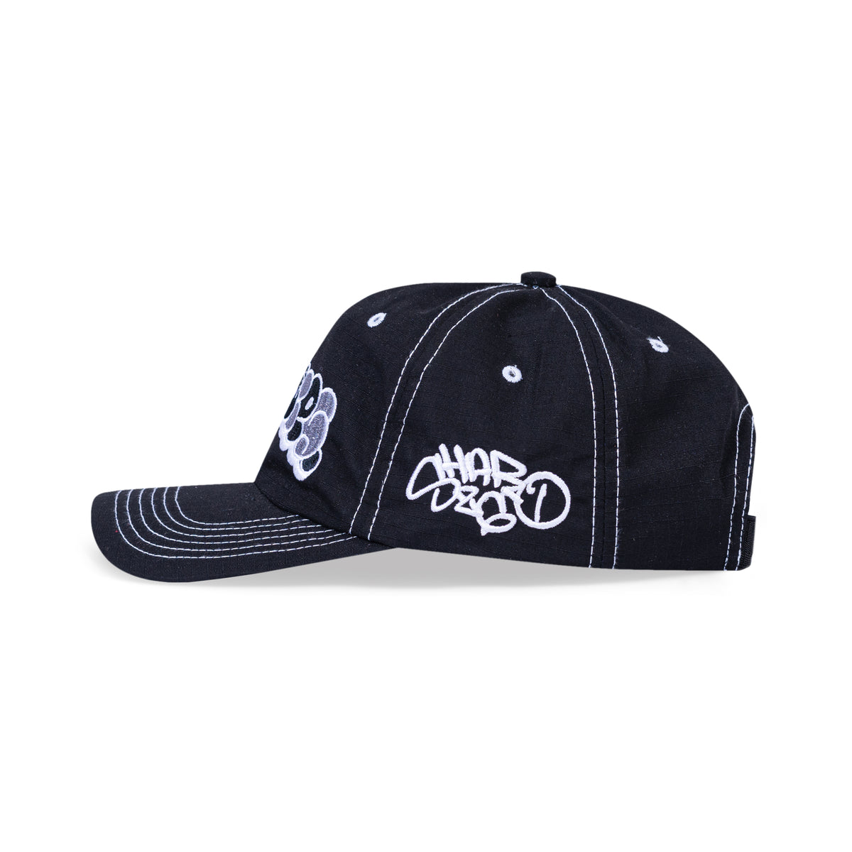 SHARO Black 6 Panel Cap