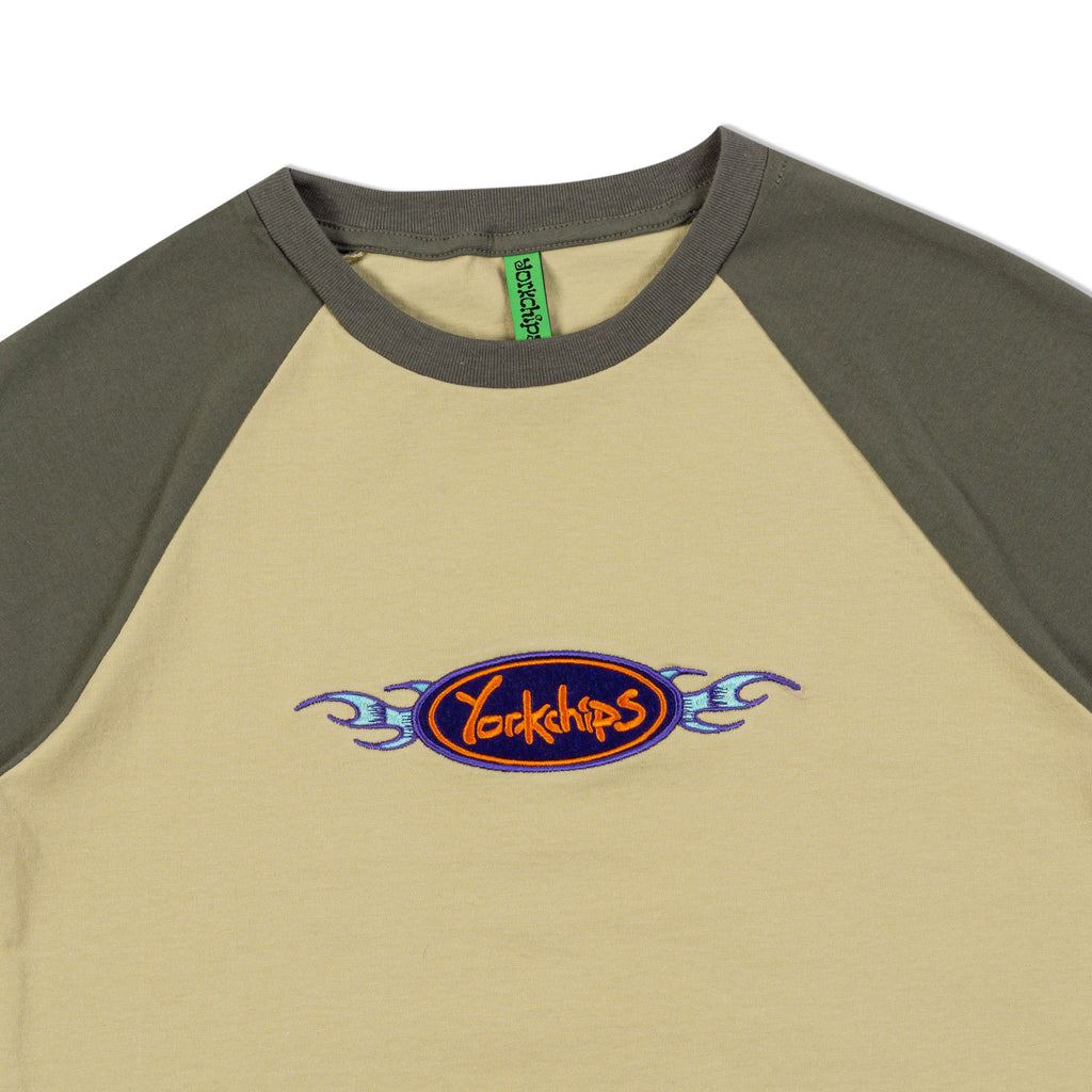 ODYSSEY Cream Raglan Baby Tee