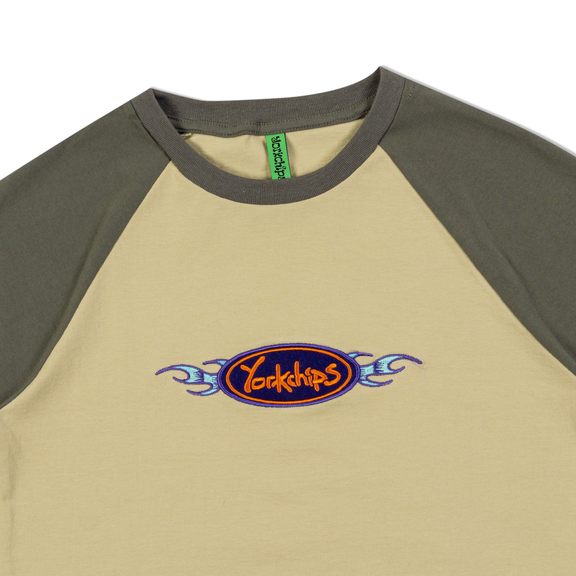 ODYSSEY Cream Raglan Baby Tee